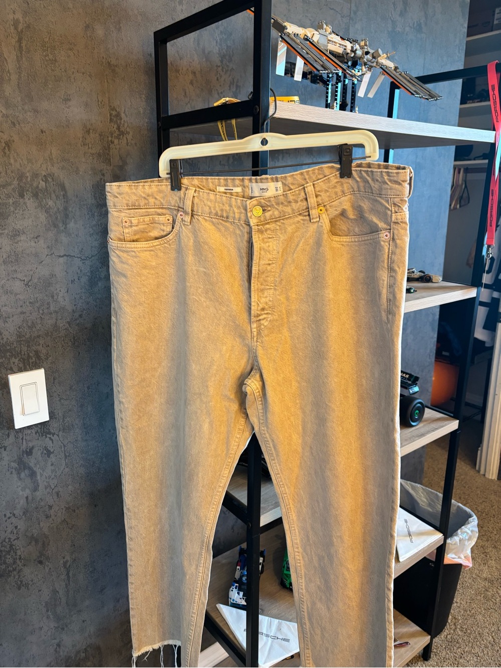 MNG  HAVANA Denim Light Tan Relaxed Jeans